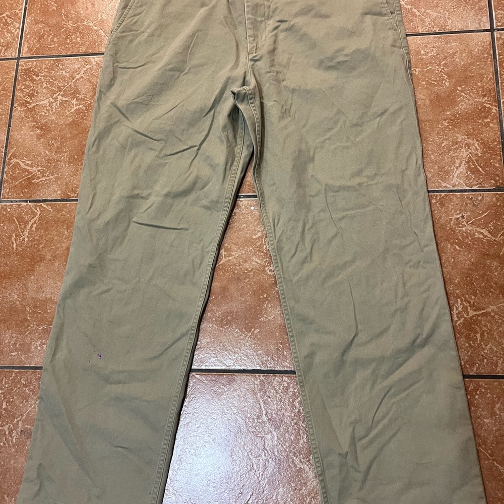 NEW Dockers Pants Mens 38 Khaki High Rise Straight Classic Zip Pockets